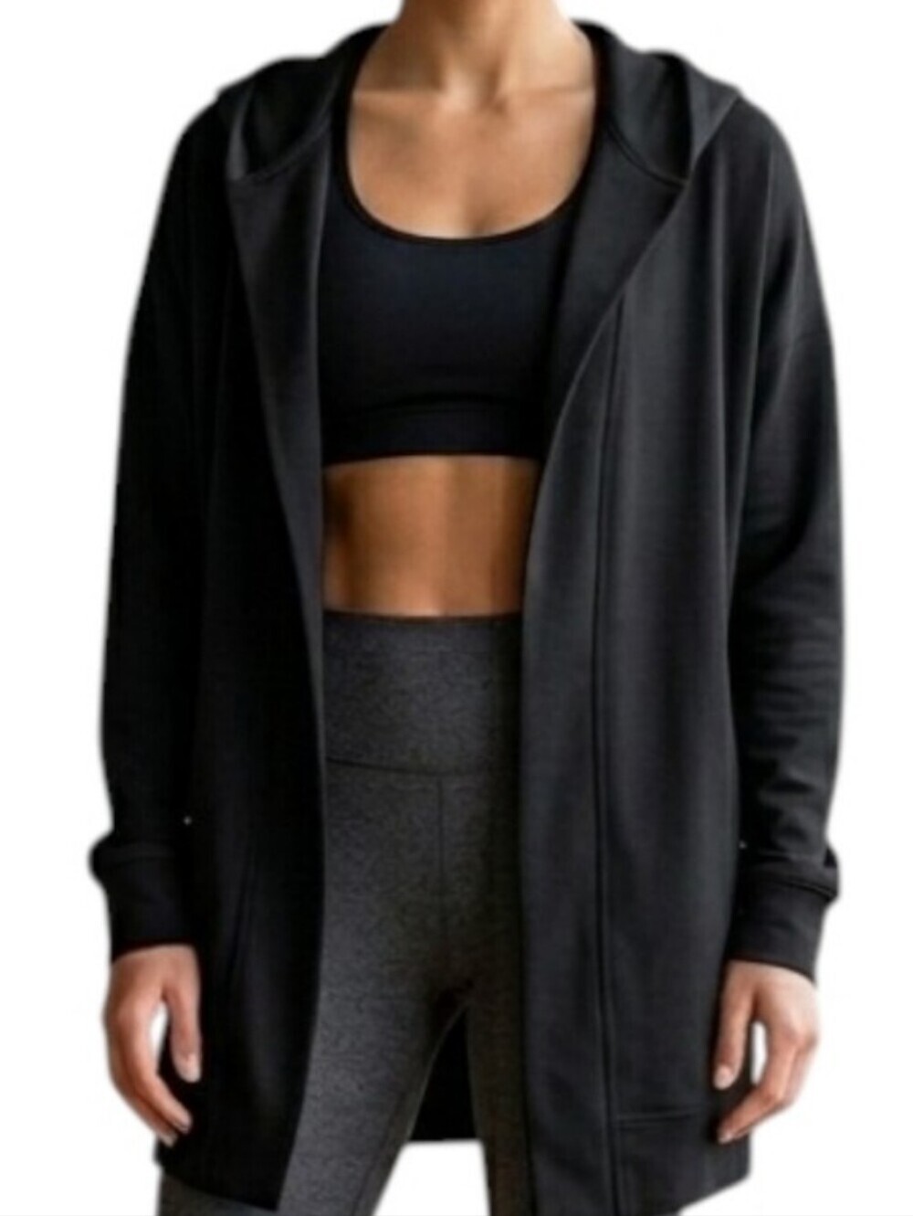 Roots Lightweight Cardigan Women Small Black